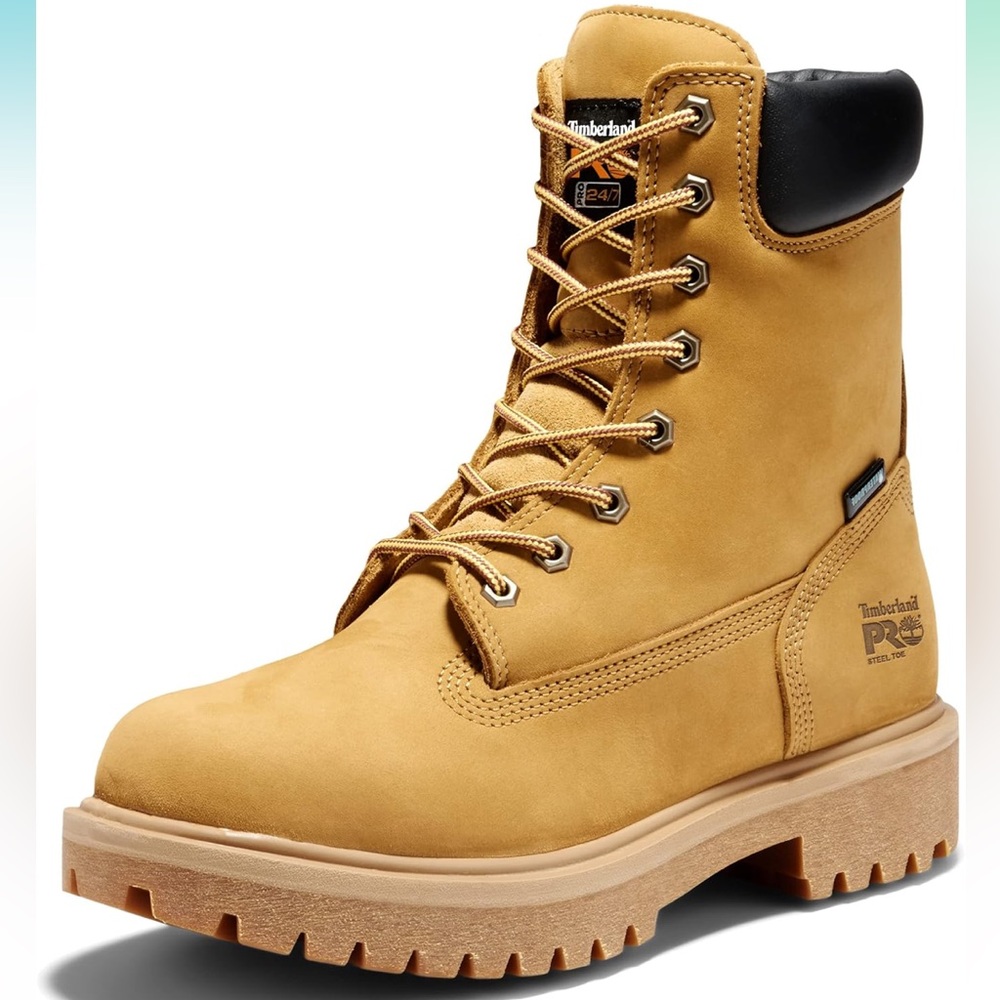 Timberland PRO Men's Direct Attach 8 Inch Steel Safety Toe Insulated Waterproof